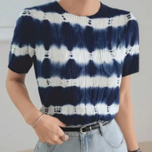 Crochet & Knit Pullover Sweater - Image 2