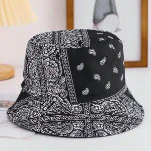 Paisley Flower Print Bucket Hat - Image 3