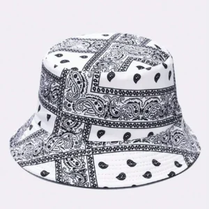 Paisley Flower Print Bucket Hat - Image 4