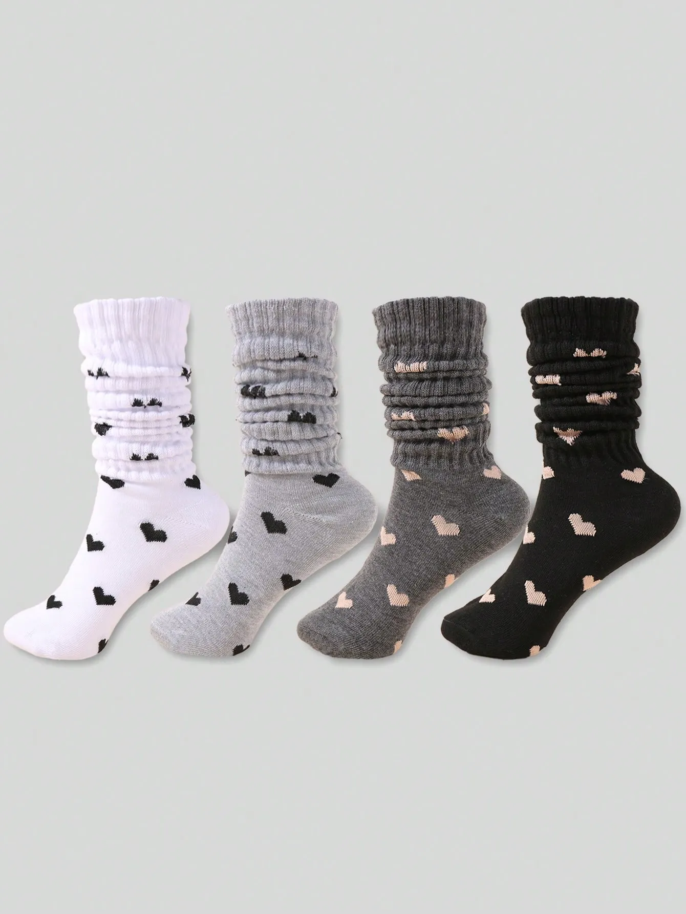 Knitted Socks Warm Casual Socks Elastic Socks