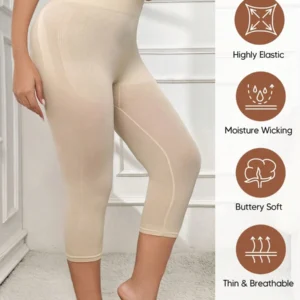 High Waisted Capri Leggings Tummy Control Pants