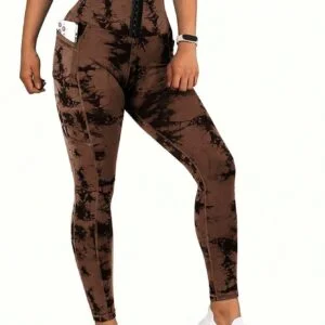 Waist Cinching Lifting Drawstring Tie Dye Pants - Image 2