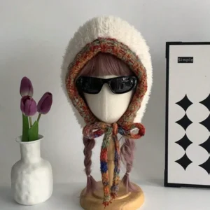 Plush Ear Warming Hat For Women