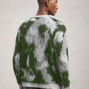 Casual Men’s Loose Drop Shoulder Crew Neck Long Sleeve Knit Sweater - Image 2