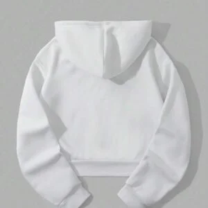 Letter Graphic Thermal Lined Drawstring Hooded - Image 2