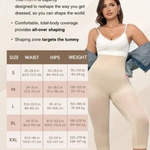High Waisted Capri Leggings Tummy Control Pants - Image 2