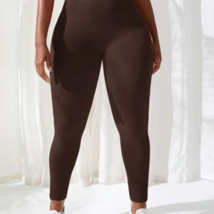 Sport Plus Size Seamless Striped Atheltic Pants - Image 3