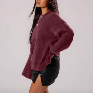 Mohair Oversized Crew Neck Jumper Spring - Image 4