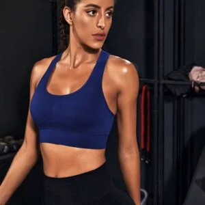 Powerista Hollow Out Racerback Sports Bra - Image 5