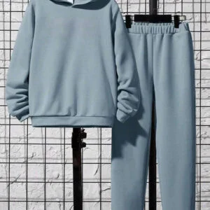 Letter Pattern Hoodie & Sweatpants