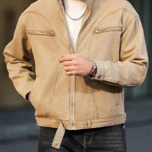 Casual Distressed Denim Jacket