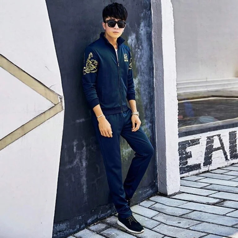 Spring Autumn Zip Up Sweatshirt And Sweatpants - Image 4