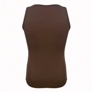Neck Ribbed Casual Versatile Tank Top - Image 2