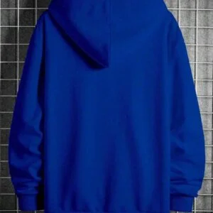 Casual Letter Printed Hooded Sweatshirt With Drawstrings - Image 2