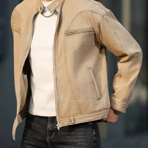 Casual Distressed Denim Jacket - Image 2