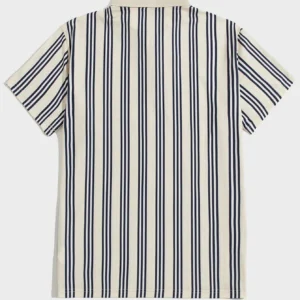 Men Striped Pattern Polo Shirt - Image 4
