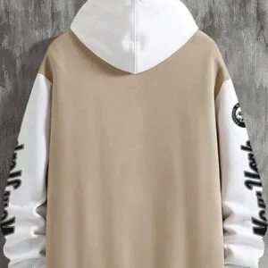 Letter Printed Athletic Jacket - Image 3