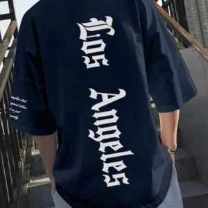 Letter Printed Oversized Short Sleeve - Image 4