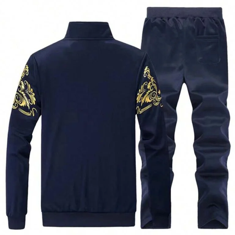 Spring Autumn Zip Up Sweatshirt And Sweatpants
