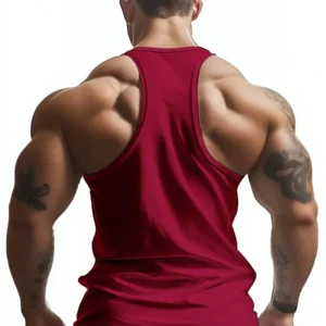 Round Neck Sleeveless Printed Casual Sports Vest - Image 2