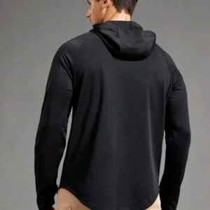 Casual Minimalist Style Pullover Hoody - Image 3