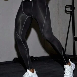 Contrast Color Sports Skinny Pants - Image 2