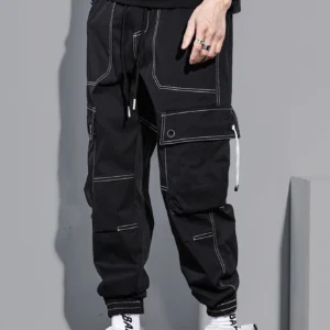 Top-Stitching Slant Pocket, Vacation Baggy - Image 2