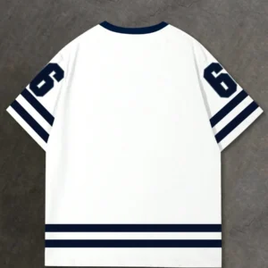 Plus Size Numeric Print V Neck Short Sleeve