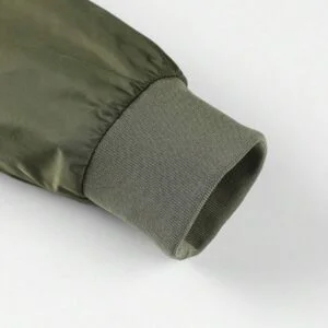 Plain Baseball Collar Casual Retro Jacket - Image 3