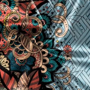 Casual Business Floral Print Short Sleeve Polo Shirt - Image 5