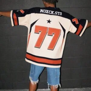 V Neck Mesh Fashionable Street Style Casual T Shirt - Image 3