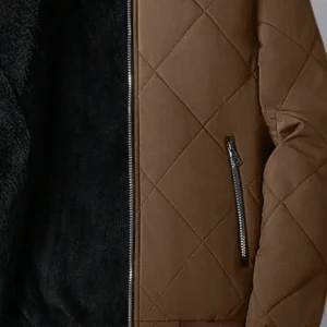 Baseball Collar Zip Up Thermal Quilted - Image 3