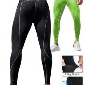 Contrast Color Sports Skinny Pants - Image 3