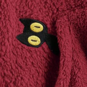 Casual Long Sleeve Pocket Furry Hoodie - Image 3