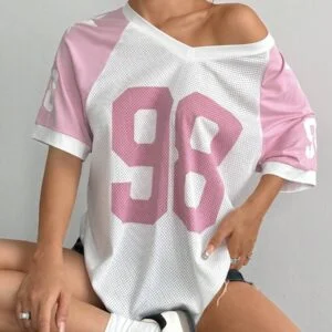 V Neck Dolman Short Sleeve - Image 3