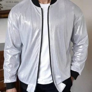 Drop Shoulder Bomber Jacket Without Tee