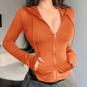 Front Zipper And Pocket For Women Slim Fit - Image 4