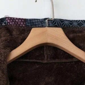 Floral Print Long Sleeve Thermal Lined Loose Casual Hoodie Jacket - Image 4