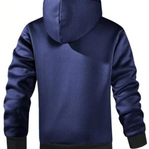 Fleece Hooded Zip Up Long Sleeve Jackets - Image 4