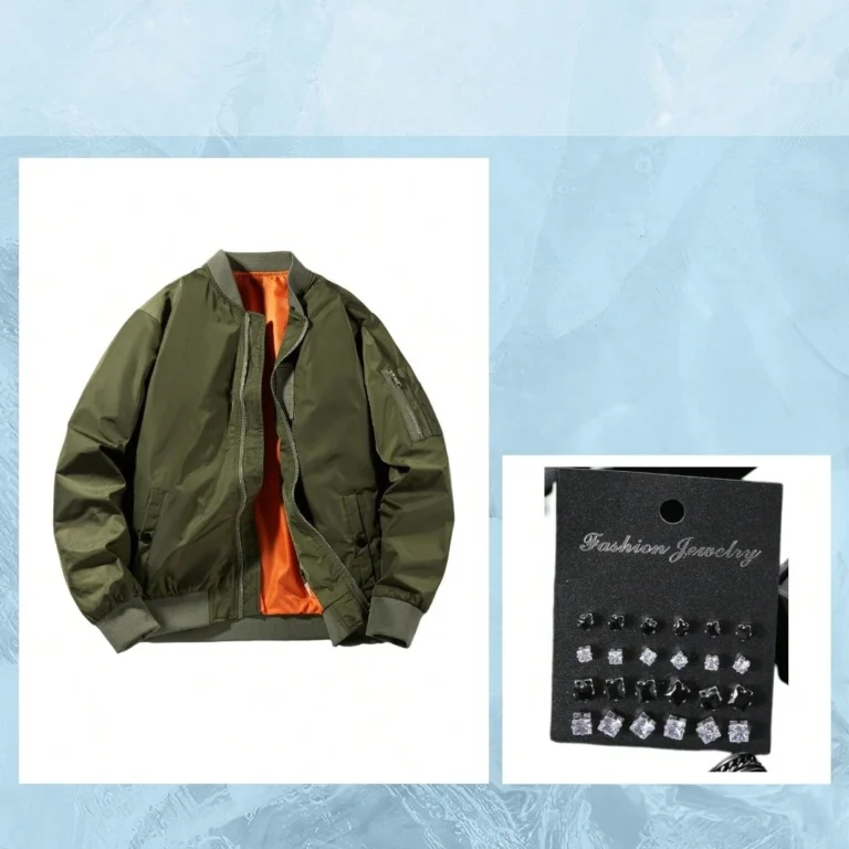 Plain Baseball Collar Casual Retro Jacket - Image 5