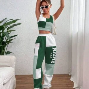 Colorblock Tank Top & Letter Graphic jogger pant - Image 5