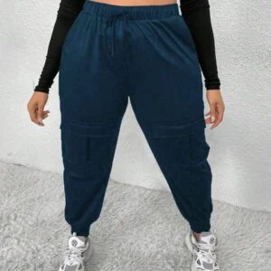 Plus Size High Waisted Pocket Work Pants - Image 2