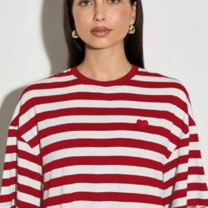Classic Nautical Style Casual Weekend Top - Image 2