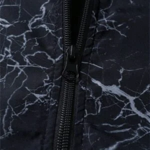 Fashion Zip Front Lightning Print Jacket - Image 5