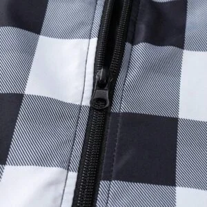 Plaid Print Fashion Jacket Long Sleeve Going Out - Image 5